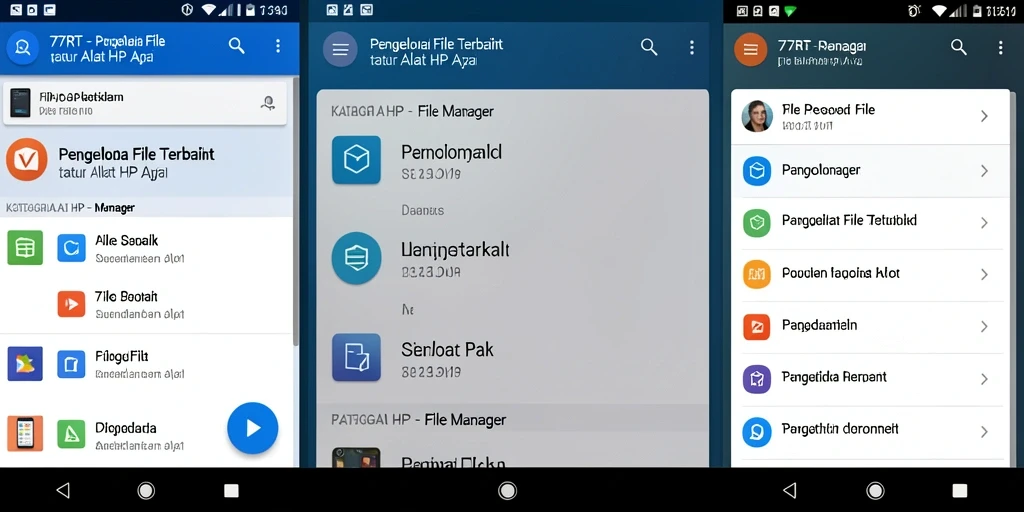 Antarmuka pengguna 77RT yang sederhana dan fungsional.