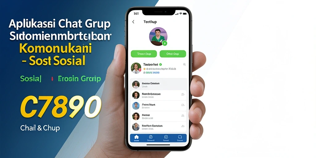 Tampilan antarmuka C7890 yang sederhana dan fungsional untuk Chat Grup.