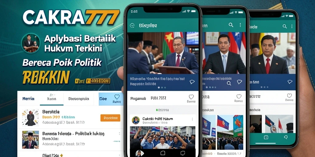 Antarmuka CAKRA777 dengan berita politik dan hukum.