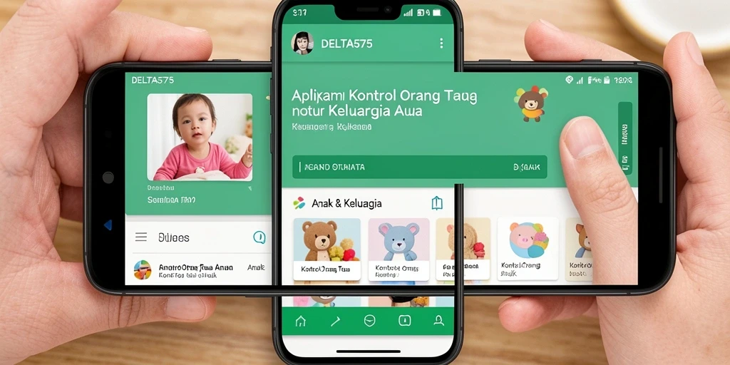 Antarmuka DELTA575 yang intuitif untuk Kontrol Orang Tua Anak.