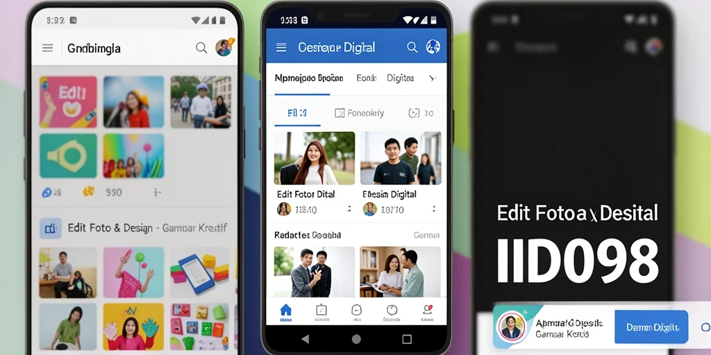 Tampilan antarmuka aplikasi ID098 untuk pengeditan gambar digital.