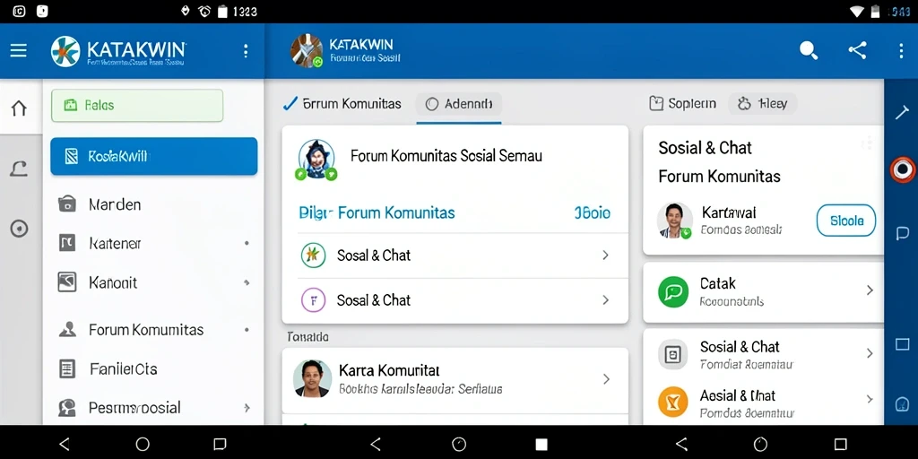 Antarmuka KATAKWIN menampilkan diskusi menarik dari berbagai forum.