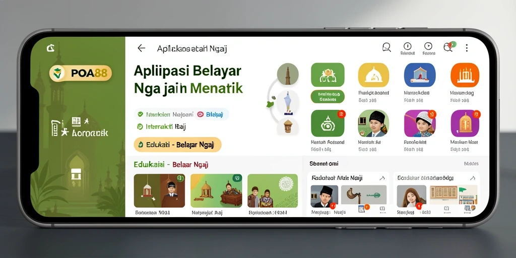Tampilan antarmuka aplikasi POA88 yang interaktif dan informatif.