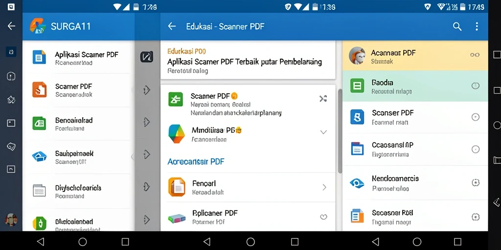 Tampilan antarmuka SURGA11 yang sederhana dan fungsional.
