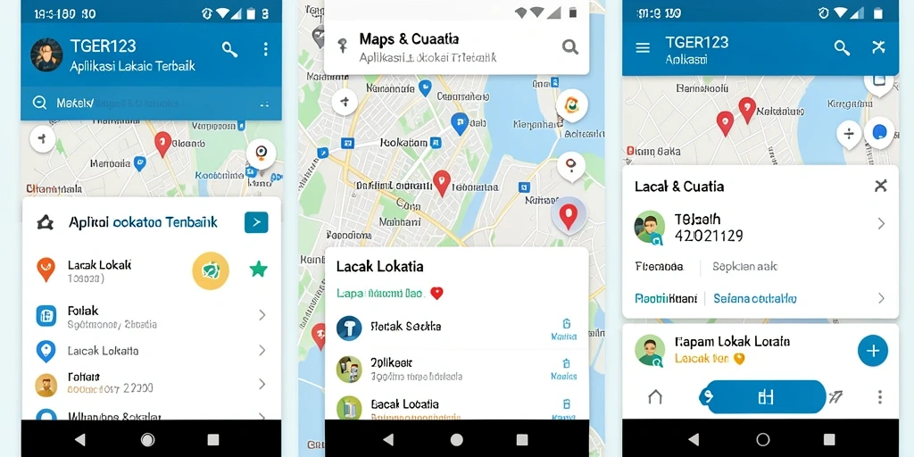 Antarmuka TGER123 menampilkan lokasi secara real-time dengan jelas.